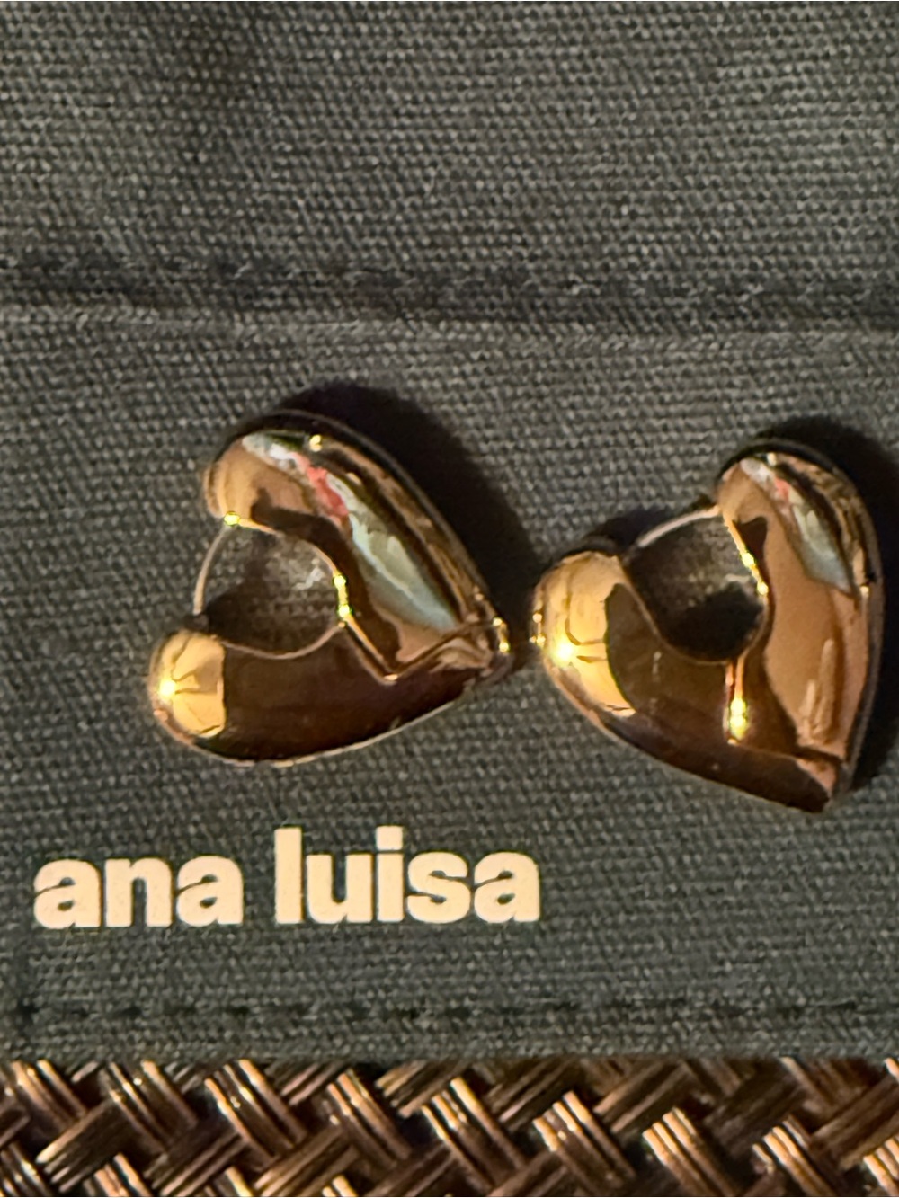 Ana Luisa Gold Heart Hoop Earrings - comes with Pouch
